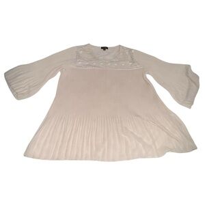 Cal Style Cream Flowy Blouse Size 2XL